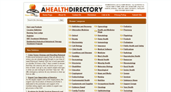 Desktop Screenshot of ahealthdirectory.com