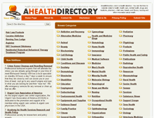 Tablet Screenshot of ahealthdirectory.com